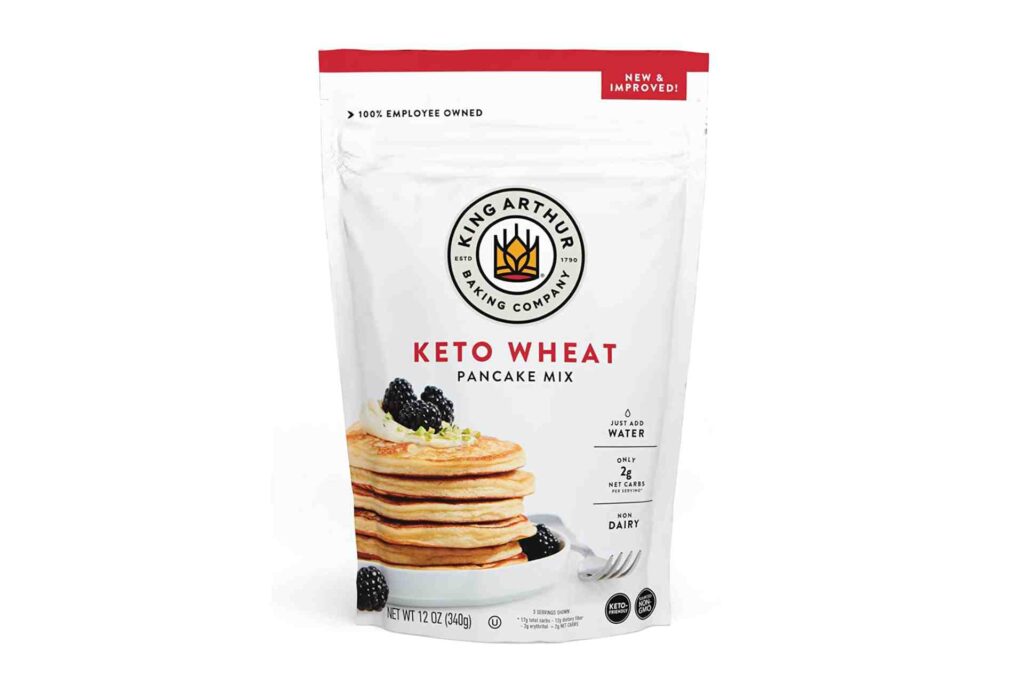 King Arthur, Keto Wheat Pancake Mix lazy keto breakfast ideas